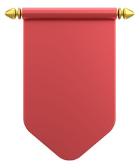 3D illustration of Pennant Flag.