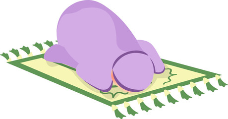 Muslim Character Illustration