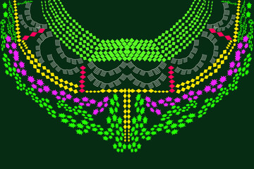 The embroidery collar design,necklace fine pattern