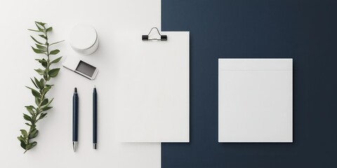 Minimalist branding concept with a simple logo