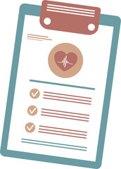 Medical Record Checklist Clipboard