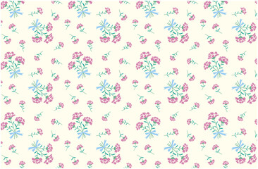 母の日のカーネーションの花束のシームレスパターン