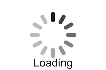 Digital png illustration of loading circle on transparent background