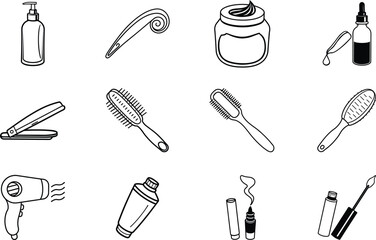 Hair Styling Tools, Beauty Products, Cosmetic Accessories, Grooming Essentials