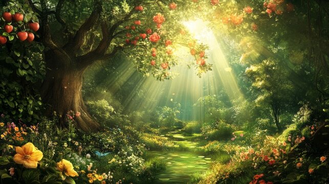Eternal bliss in the garden of eden  a vision of paradise and everlasting happiness