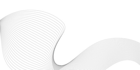 Grey and white abstract wavy flowing particles. White paper wave and curve line background. Digital futuristic technology concept. Vector illustration