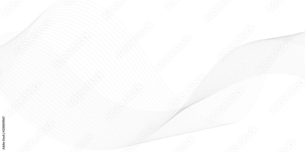 Poster abstract halftone flowing wavy colorful gradient dots shape isolated on transparent background. digi