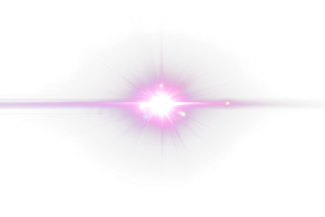 Purple lens flare on Transparent  background.