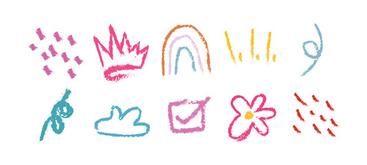 Hand drawn graffiti style squiggles.Hand-drawn graffiti style squiggles. grunge texture vector elements