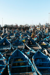 Boats in Essaouira Morocco