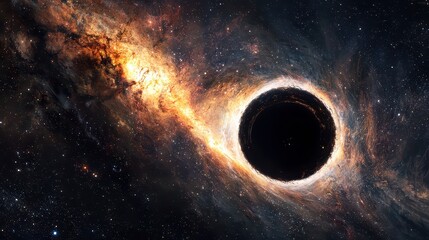 A deep-space telescope observes a rare interstellar eclipse, where a black hole swallows a dying star