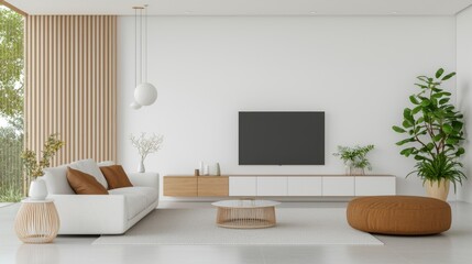 Sophisticated living room decoration open plan modern design