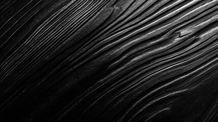 Fototapeta premium Dark wooden texture with a deep black hue 