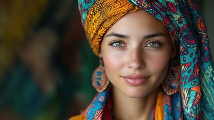 Fototapeta premium Identity pride roots, adorned with traditional patterns that reflect their identity and roots