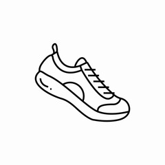 Running shoe sneaker icon vector sign