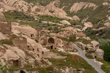 Cappadocia’s colorful rock formations, shaped by wind and water erosion, create a surreal landscape. Layers of volcanic rock reveal history, while valleys and cliffs form an awe-inspiring natural wond