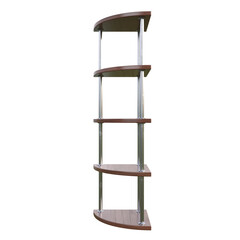 Corner Shelf, 3d illustration isolated on white background
