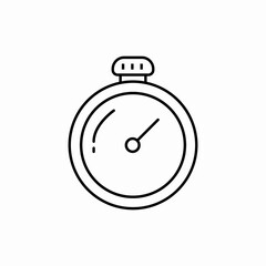Stopwatch sports timer icon vector sign