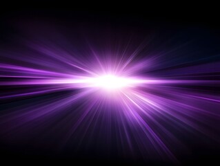 Radiant Burst of Luminous Energy in a Vibrant Purple Gradient