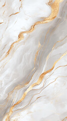 Obraz premium Elegant marble texture featuring white and gold veins, ideal for backgrounds and design projects