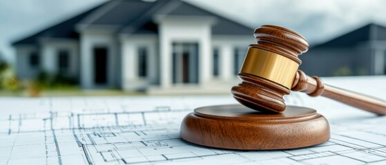 Legal action planning residential property blueprint analysis professional setting close-up view judicial concepts