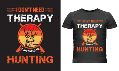 Hunting t-shirt design for free download adobe stock 