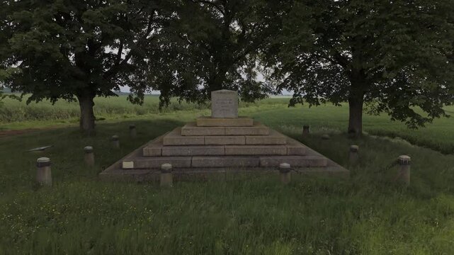 Monument of the franco prussian war in 1870 Gorze near Metz France