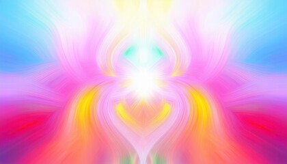 pastel colorful lotus flower abstract design with smooth flowing lines for wellness, meditation, spiritual artwork