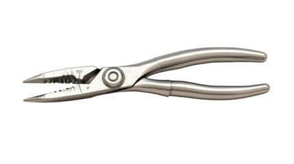 Sharp scissors closeup, vibrant blue and green background creates striking visual contrast with metallic blades