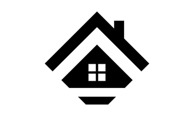 simple home building property logo