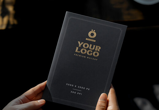 Restaurant Check Presenter Branding Mockup