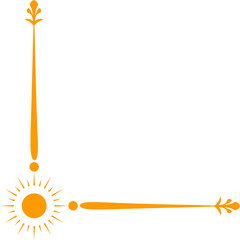 Art Deco Corner Border Ornament