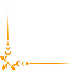 Art Deco Corner Border Ornament