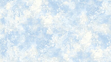 Soft Blue Background with Delicate White Floral Texture Design