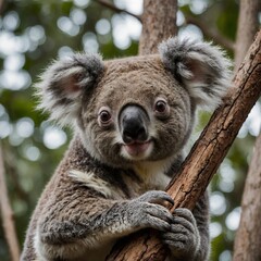 Naklejka premium koala in tree