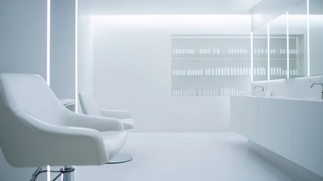 Hair restoration session in a modern, minimalist clinic. Featuring rejuvenating treatments and personalized care