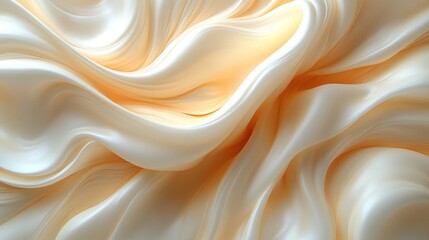 Flowing Ivory Fabric Texture