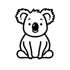 Stylized Koala Vector Illustration Design