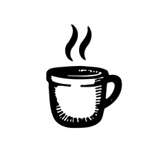 Simple Hand Drawn Coffee Cup Illustration