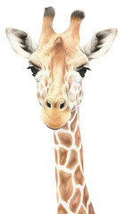Fototapeta premium PNG A giraffe wildlife animal mammal.