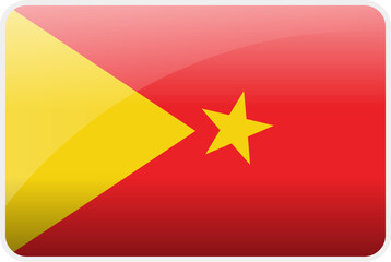 Flag Icon of Tigray Country,National Vector Flag Iconic Symbol and Colors of Tigray flag.