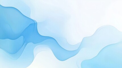 Naklejka premium Soft Abstract Blue Waves on Light Background for Creative Designs