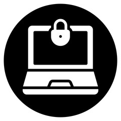 Fototapeta premium pad lock glyph icon