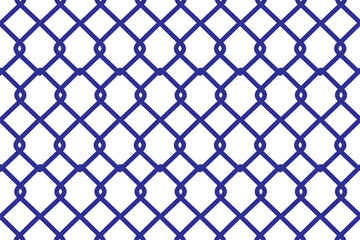 Fototapeta premium Wire mesh fence, background. Vector illustration