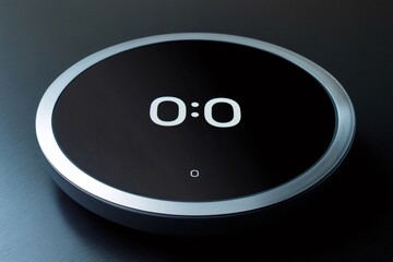 Close up of a modern, minimalist clock showing 0,00, indicating the start of something new or a reset