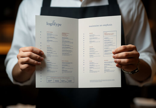 Restaurant Menu Branding Mockup
