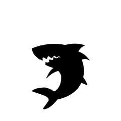 Naklejka premium Shark Silhouette 