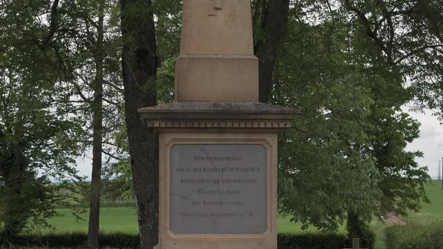 Prussian monument of the franco prussian war in 1870 Gorze near Metz France