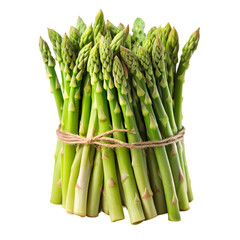 Fresh Asparagus: Recipes & Nutrition isolated on transparent background