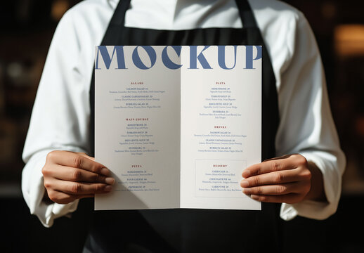 Restaurant Menu Branding Mockup